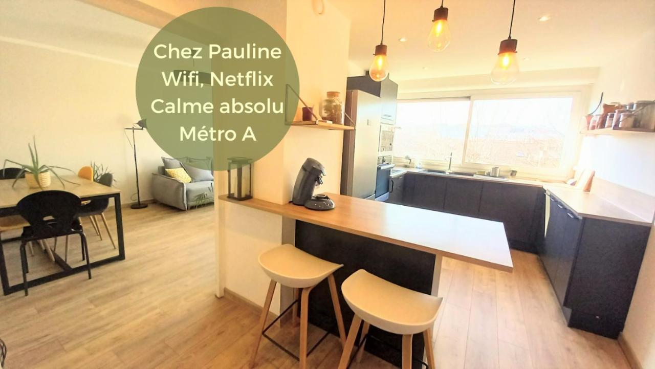 Magnifique Cocon - Metro A Republique - 2 Belles Chambres Avec Dressings - Wifi Gratuit - Netflix - Au Calme Absolu - Lumineux - Jardin Arbore Partage Dans La Residence Villeurbanne Exteriör bild